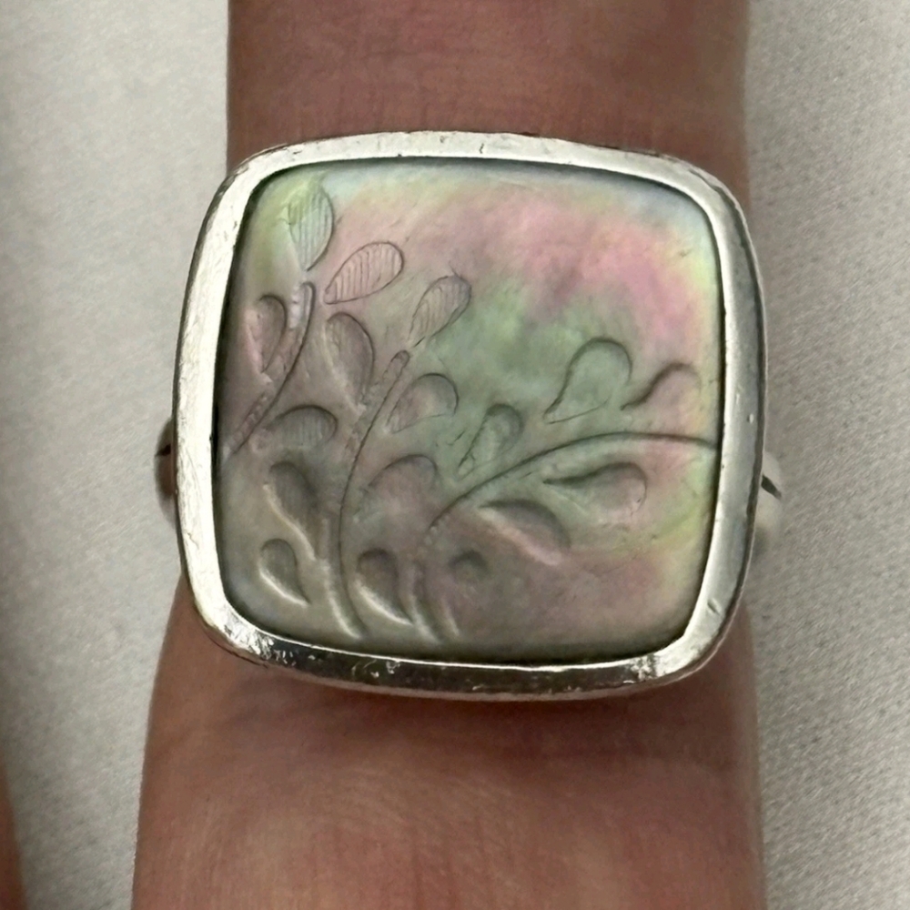 Silpada 925 Sterling Silver Fern Leaf Ring